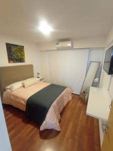 ein Schlafzimmer mit einem Bett und einem TV in der Unterkunft Colina Dom in Victoria