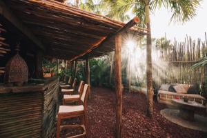 Zahrada ubytování Radhoo Tulum