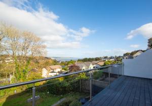 a view from the balcony of a house at The Retreat in Saundersfoot