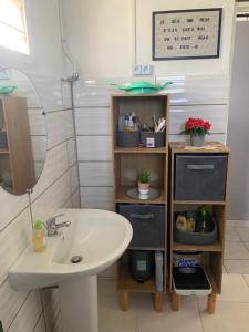 Et badeværelse på Le calme du Vauclin