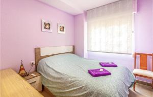 Postel nebo postele na pokoji v ubytování Stunning Apartment In Santa Pola