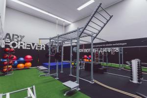 Fitness centrum a/nebo fitness zařízení v ubytování Sporthotel Kurz