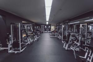 Fitness centrum a/nebo fitness zařízení v ubytování Sporthotel Kurz