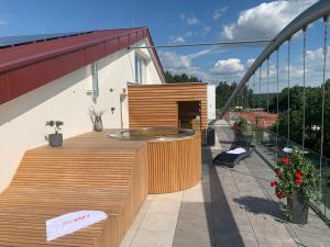 Balkón nebo terasa v ubytování Sporthotel Kurz