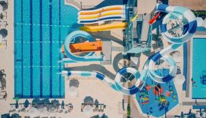 an overhead view of a pool with a water park at TUI MAGIC LIFE Masmavi in Belek