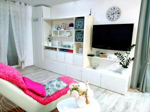 TV a/nebo společenská místnost v ubytování Apartmán Romanna