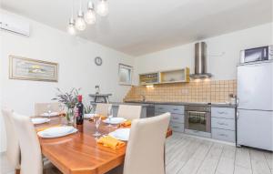 Dapur atau dapur kecil di Gorgeous Apartment In Selce With Wifi