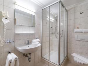 Ванная комната в Hotel Kössler