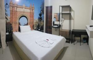 Katil atau katil-katil dalam bilik di Shelter Hostel e Pousada