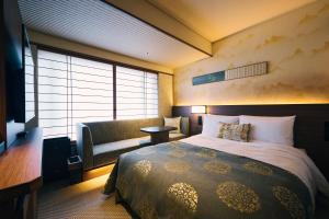 Sora Niwa Terrace Kyoto房間的床