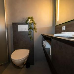 Koupelna v ubytování Hotel Halond