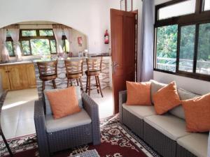 Area soggiorno di Belle Rose Vue guest house