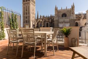 Balkón alebo terasa v ubytovaní Puerta Catedral Apartments