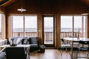 Hlid Cottages的休息区