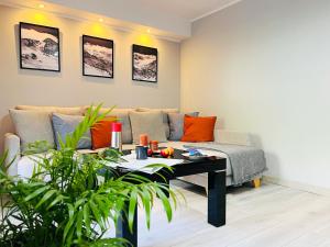 Posezení v ubytování Apartament Dzikowiec