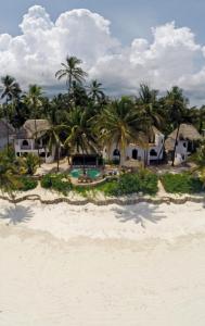an aerial view of a resort on the beach at Hodi Hodi Zanzibar in Matemwe