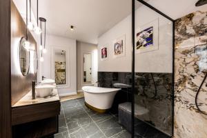 Koupelna v ubytování O11 Boutique Hotel Vienna
