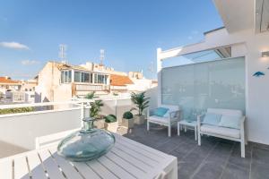 Balkón nebo terasa v ubytování Beach penthouse Sitges Rentals