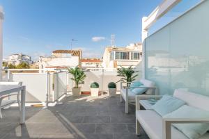Balkón nebo terasa v ubytování Beach penthouse Sitges Rentals