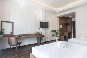 TV a/nebo společenská místnost v ubytování MSing DaLat Hotel