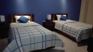 Postel nebo postele na pokoji v ubytování Hostal "Vista del Valle"