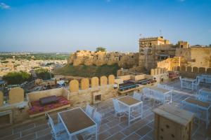 Pemandangan umum Jaisalmer atau pemandangan kota yang diambil dari hotel