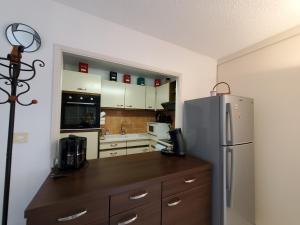 Kuchyňa alebo kuchynka v ubytovaní Miougrano 3 Pieces Climatise 48m2 5 Personnes Park