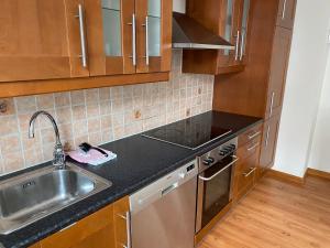 Kuchyň nebo kuchyňský kout v ubytování Central bus station apartment, wifi, tv