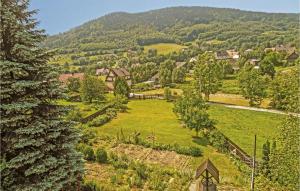 a view of a village with trees and houses at Gorgeous Home In Mucharz With Sauna in Mucharz