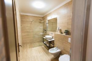 Koupelna v ubytování Wellness Hotel Pivovar Monopol