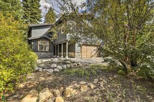 a house with a stone driveway in front of it at Tahoe City Getaway about 1 Mi to Commons Beach! in Tahoe City