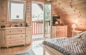 Posteľ alebo postele v izbe v ubytovaní Nice Home In Wegorzewo With Sauna
