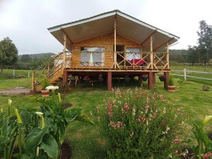 Zahrada ubytování Cabaña La Granja tomine