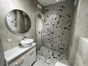 Koupelna v ubytování Apartament na Gdańskiej