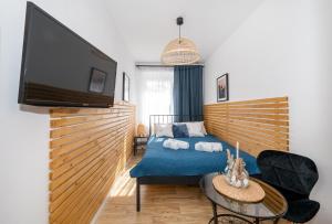 Μια τηλεόραση ή/και κέντρο ψυχαγωγίας στο Apartamenty Kapitańskie