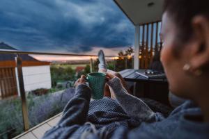 Balkón nebo terasa v ubytování Cserszegi Kockák