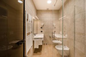 Koupelna v ubytování Hotel Cora