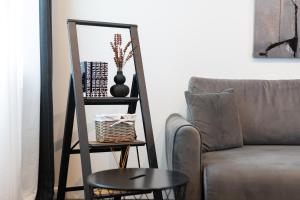 A seating area at The Grey Apartment