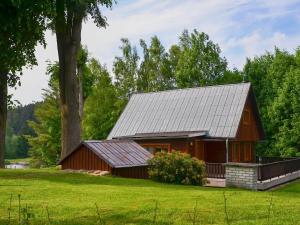 Zahrada ubytování Chalet in Kyjov near Kyjovská Dam