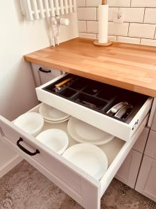 Kuchyňa alebo kuchynka v ubytovaní Apartament u Agnieszki