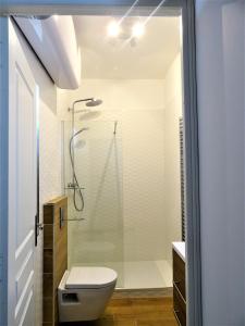 Phòng tắm tại BLUE FOUNTAIN Luxueux Studio Aix Centre Historique -WIFI-SMART TV-