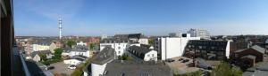 Nespecifikovaný výhled na destinaci Westerland nebo výhled na město při pohledu z apartmánu