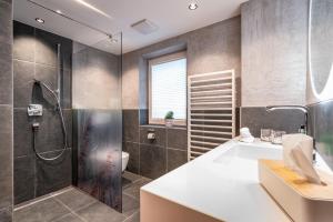 Kúpeľňa v ubytovaní Schönblick Appartements