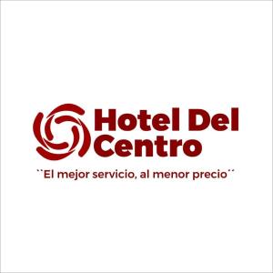 een hotel de centrino logo op een witte achtergrond bij HOTEL DEL CENTRO in Ciudad Obregón