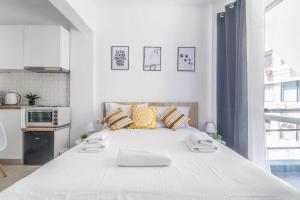 Posteľ alebo postele v izbe v ubytovaní New Studio in the Heart of City Center