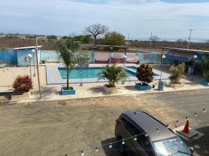 A view of the pool at Mi Gran Victoria or nearby