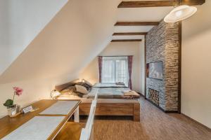 Ein Bett oder Betten in einem Zimmer der Unterkunft Privat LeNa
