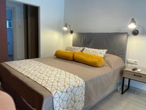Posteľ alebo postele v izbe v ubytovaní SeaSide Loft Kavala