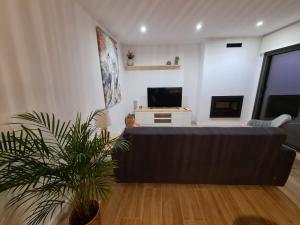 TV a/nebo společenská místnost v ubytování ESPECTACULAR CASA EN LLAGOSTERA - Costa Brava, CON PISCINA