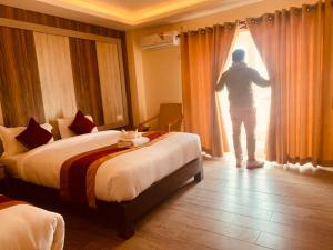 Katil atau katil-katil dalam bilik di Hotel Murano